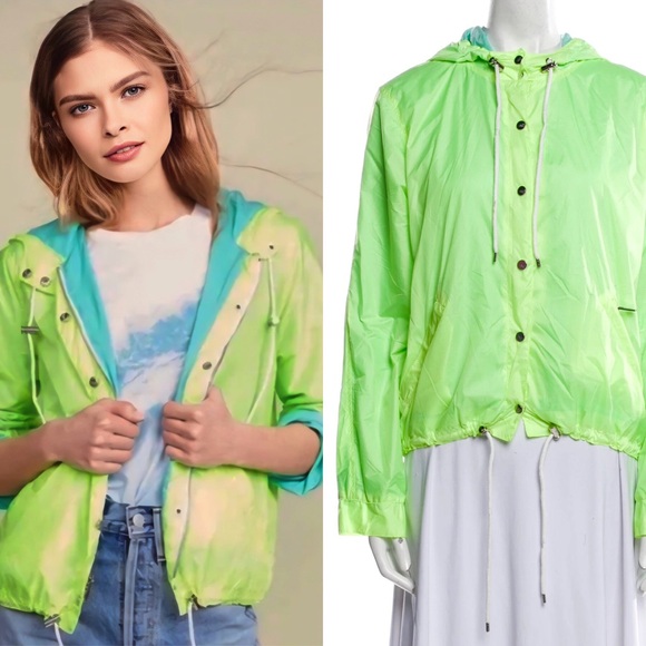 The Mighty Company Southsea Windbreaker in Neon Green | Small - Picture 1 of 12